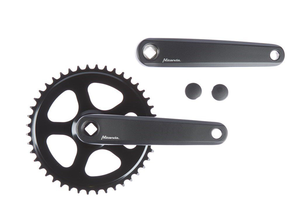 Miranda Crankset 44T Delta JIS for 3 32 chain black