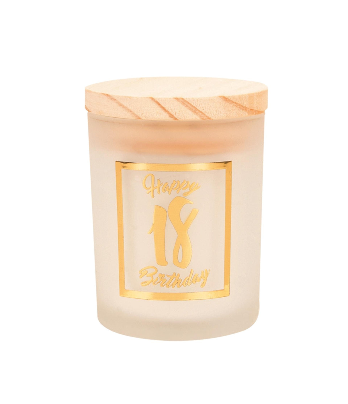 Paperdreams scented candle small gold white - 18 years