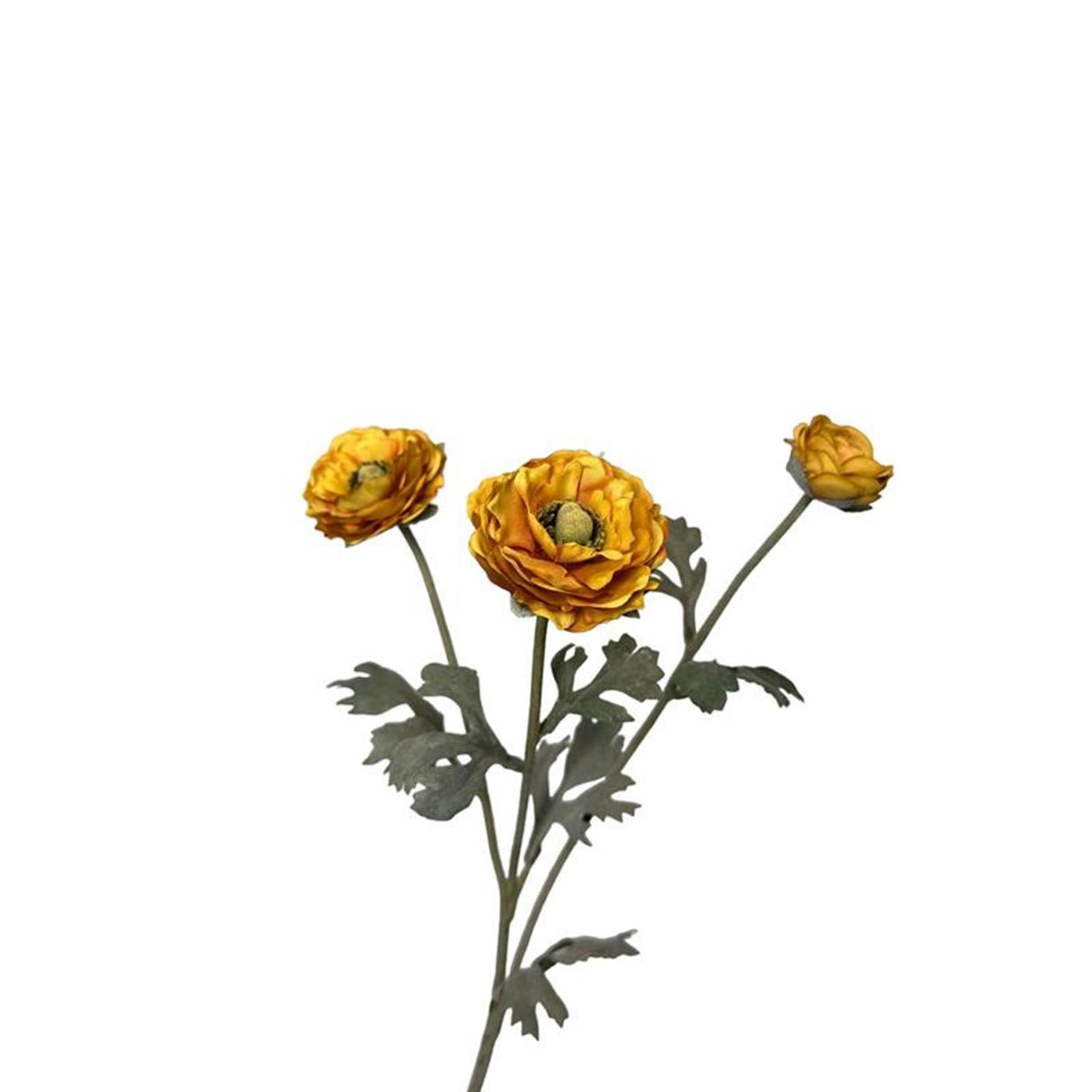 Roberts collection kunstbloem ranonkel 48cm okergeel