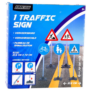 Alert outdoor traffic sign (1 piece) assorted | 4 pieces