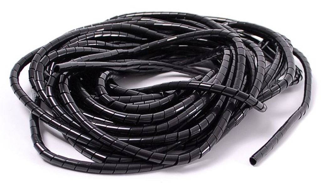 Unbranded cable spiral tape 4mm black 10m