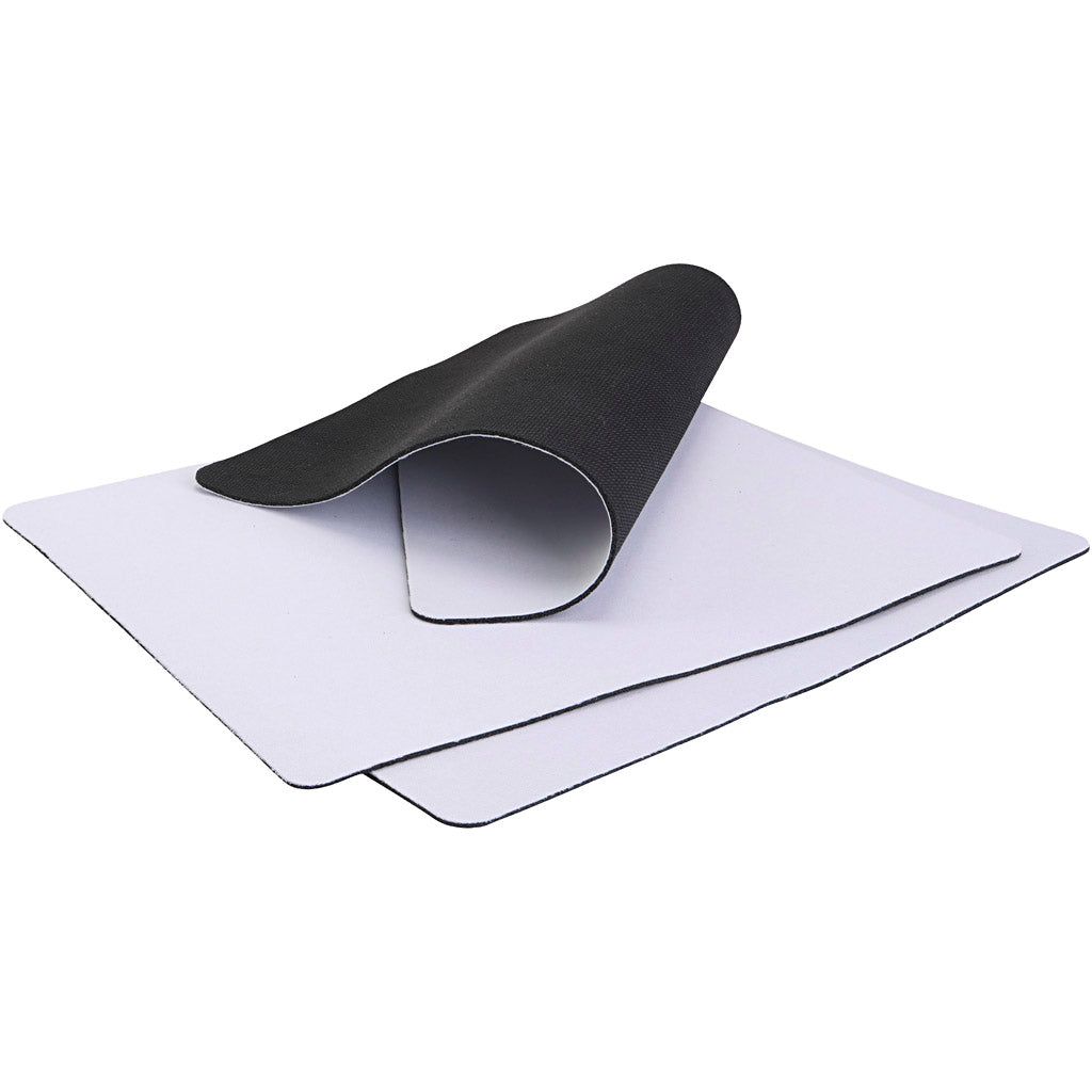 Mouse pad, size 20x24 cm, white, 12 pieces in 1 box