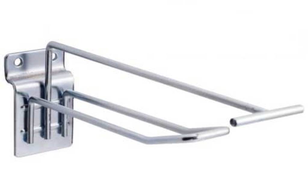 Unbranded shelving hook double slat 20cm ds a 50