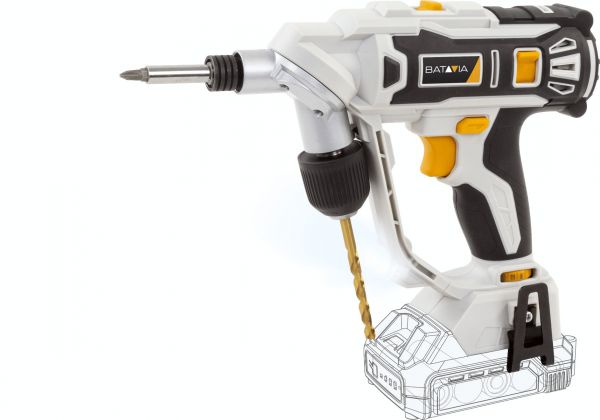 Vrták batérie s dvojitou vŕtačkou AC (Maxxpack 18V).