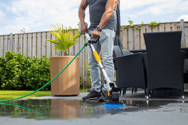 AC Twin Brush Bateria Limpeza de escova de escova (Maxxpack 18V).