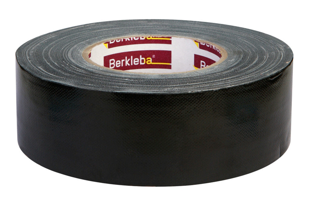 Berkleba tape linen 50x25mt black roll