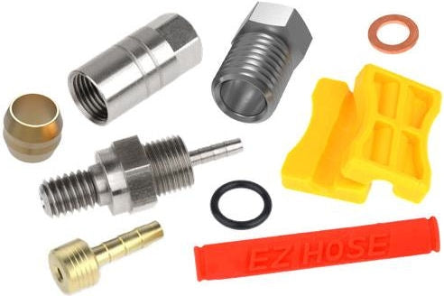 Ezmtb adapter set for hydraulic brake line suitable for sram