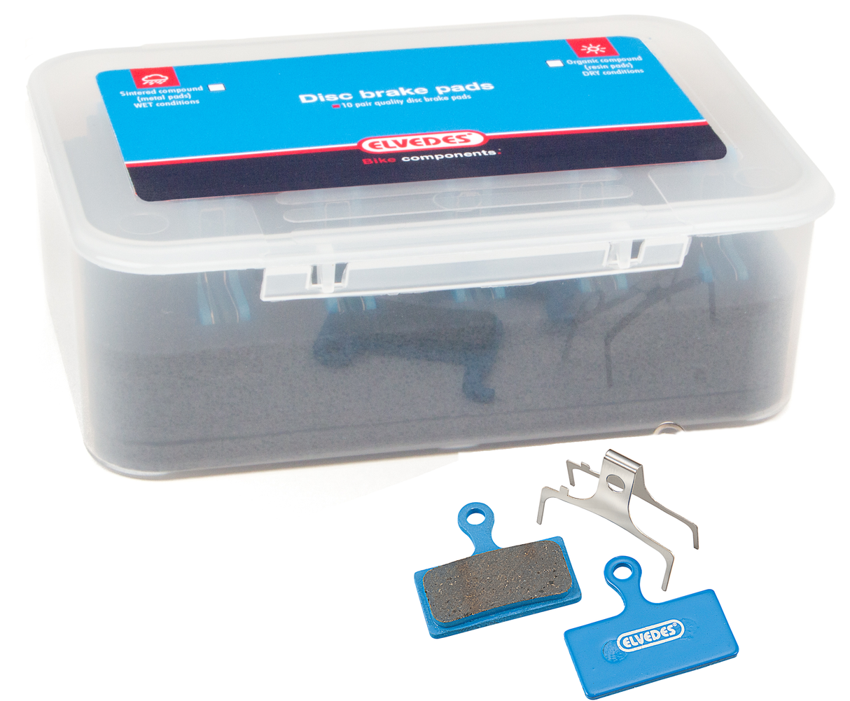 Conjunto de blocos de disco de disco Elvedes Shimano BR-M666, M785, M985, M988, R785, RS785 (10 pares)