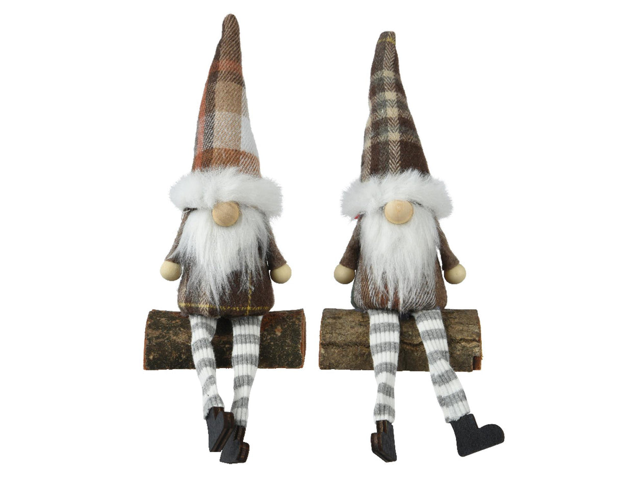 Decoris socha trpaslíka na kmen stromu 14cm