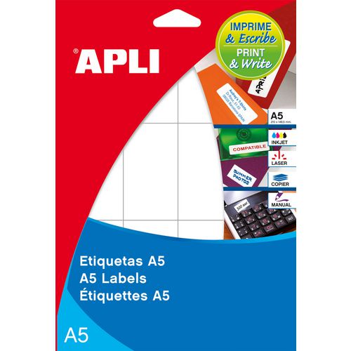 Apli etiketten 581866 wit 525 stuk
