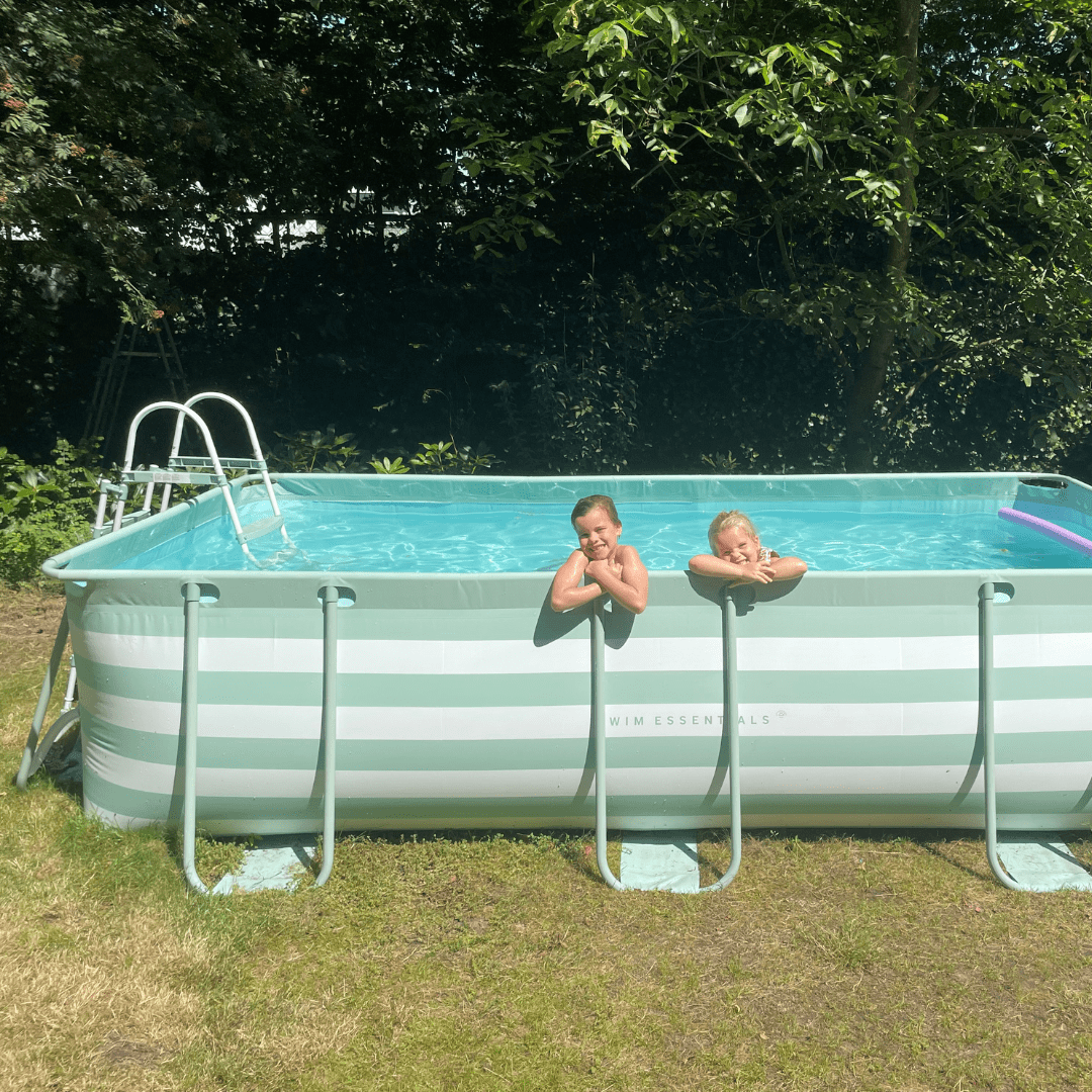 Essence | green and white above-ground pool 400x200x100 cm