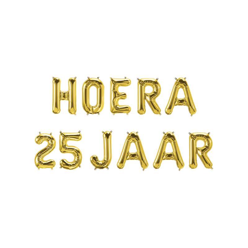 Paperdreams Folie Ballon Garland - Hurra 25 Joer