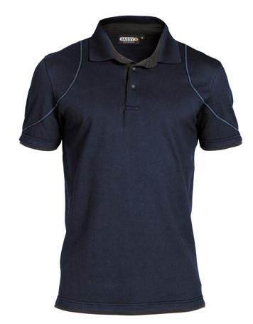 Dassy polo orbital nachtblauw grijs 3xl