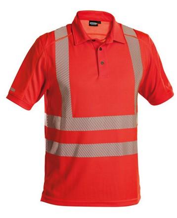 Dassy hogezichtbaarheid polo brandon rood l