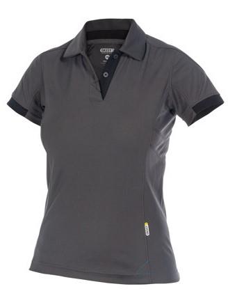 Dassy polo traxion women grijs zwart xs