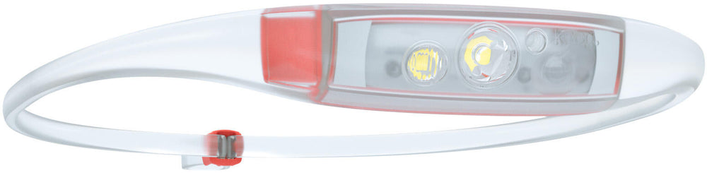 Knog headlamp quokka run headlight quokka run transparent coral