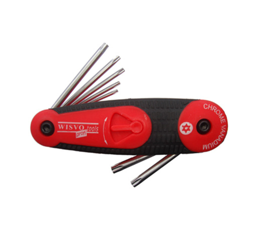 Wisvo grs pocket model torx set m hole tx9-tx40 8 pcs