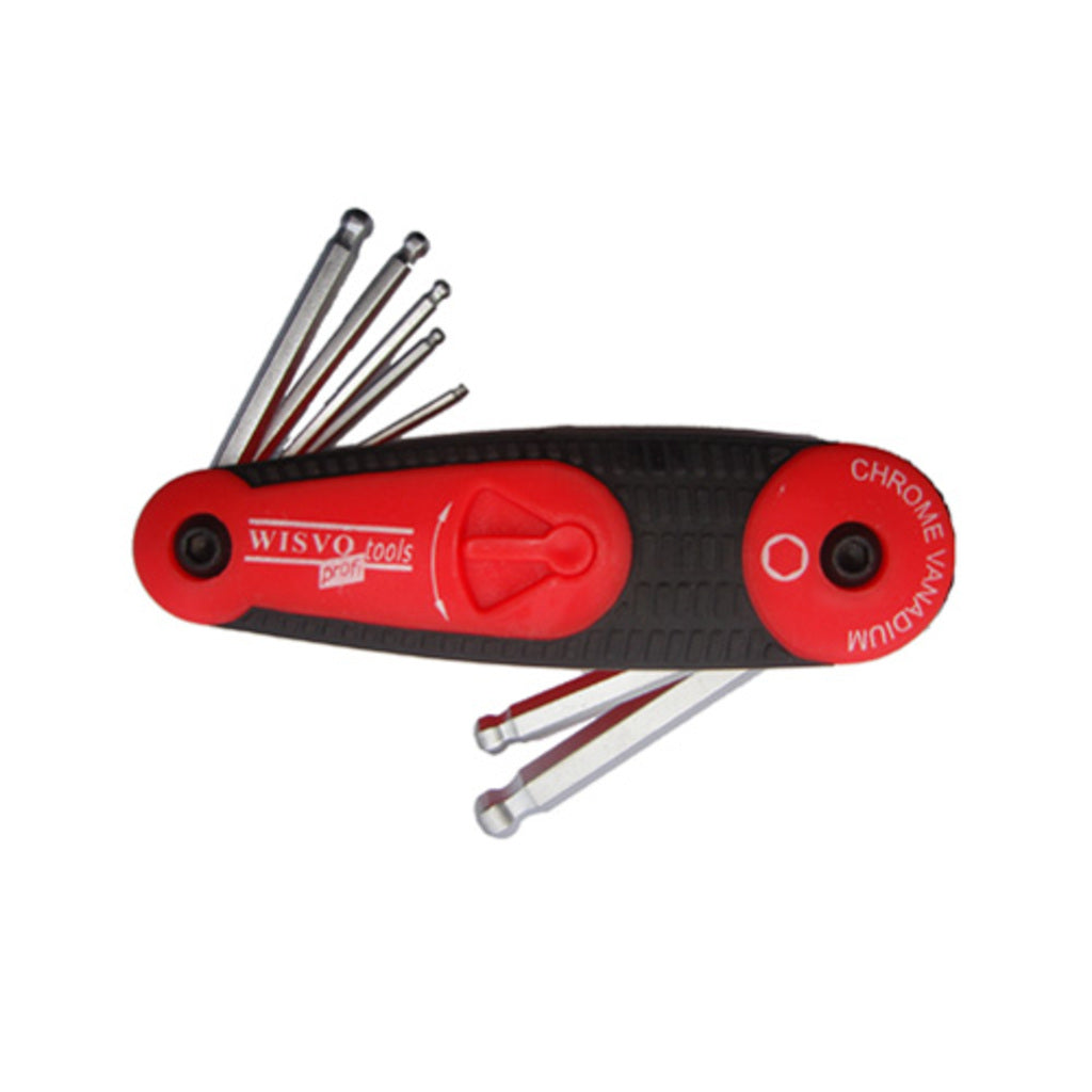 Wisvo grs pocket model allen set ball head 2-8mm 8 pcs