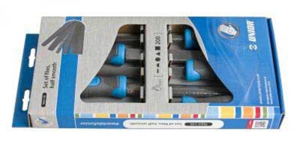 Unior grs file set 5 pcs soft handle