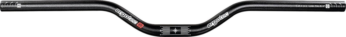 Ergotec handlebar riser bar 50 bar riser bar alu alu black