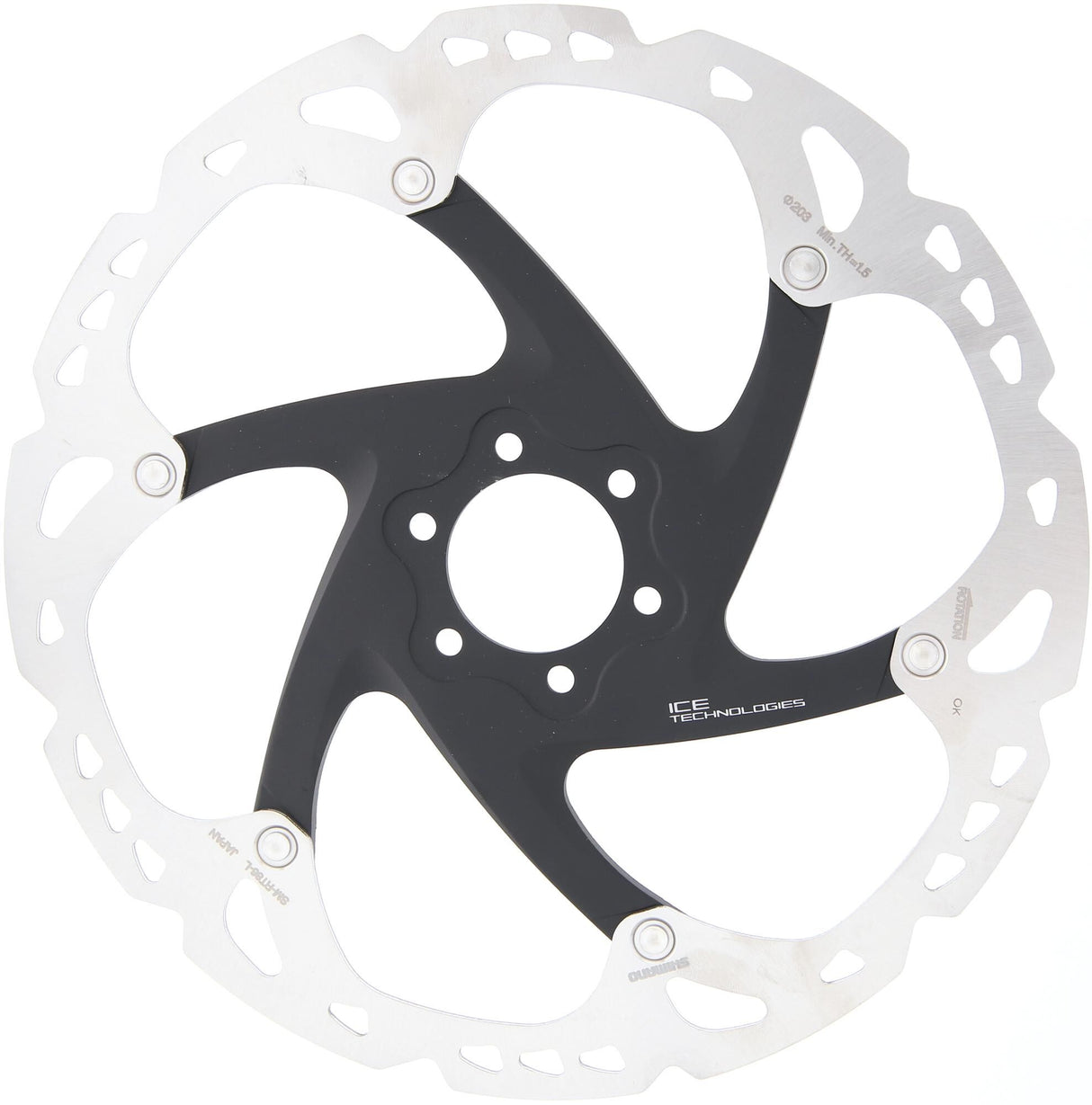 Shimano remschijf xt sm-rt86 rotor shim.xt 203mm 6h