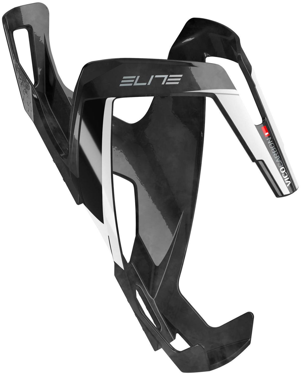 Elite bottle cage vico carbon bottle cage vico carbon glossy white