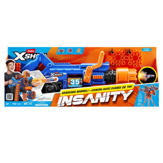 X-shot insanity mega barrel light and smoke 72 darts