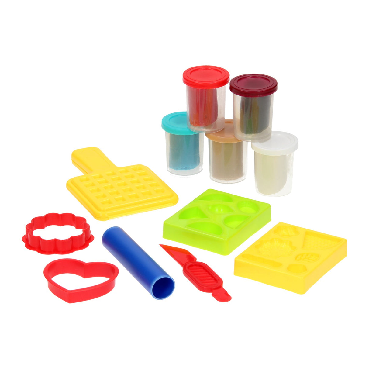 Clay waffle set - 5 clay pots