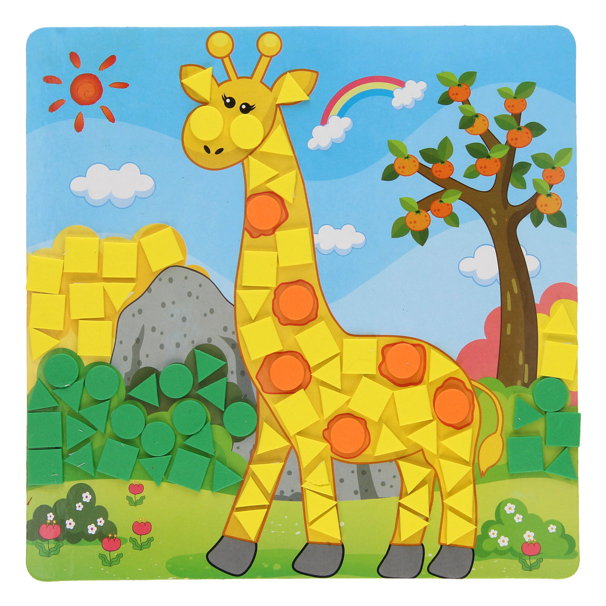 Mosaic crafting zoo animals