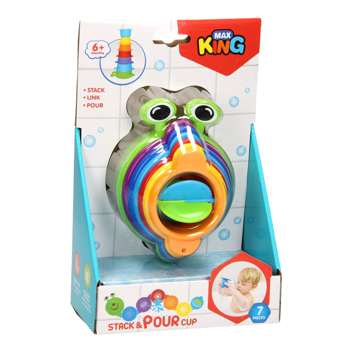 Stacking Cups Caterpillar Deluxe 7dlg.