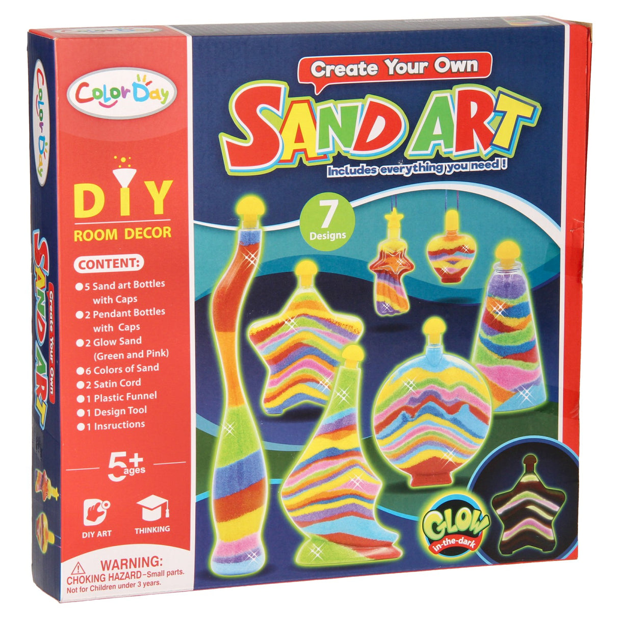 Zandkunst leuchten im dunklen xxl, 20dlg.