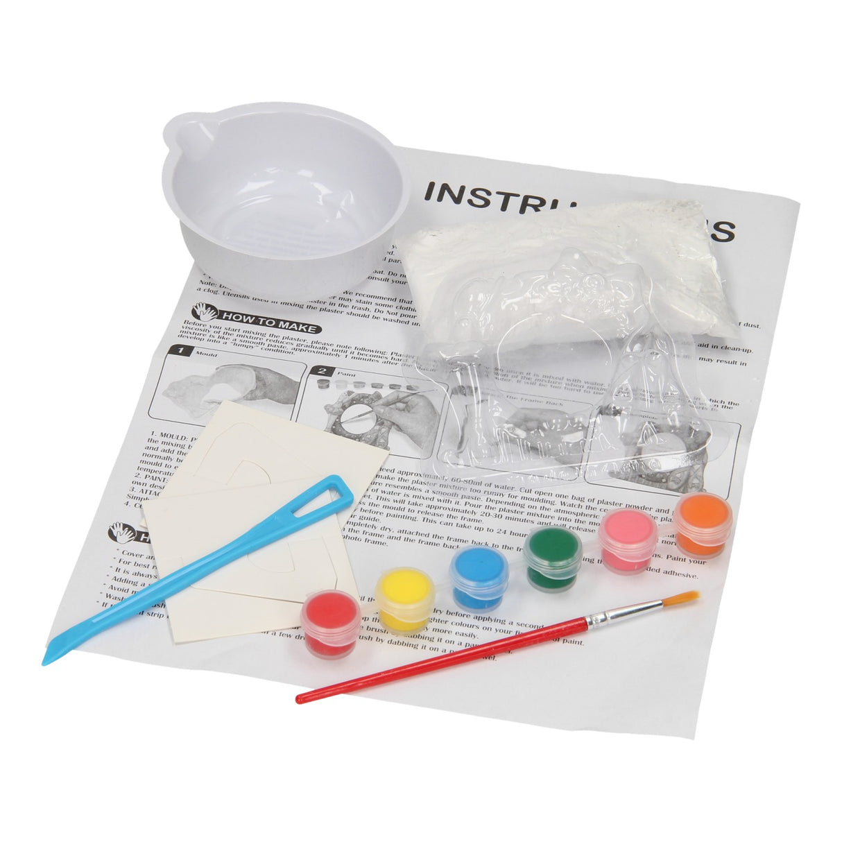 Plaster Casting Photo Frame Girl