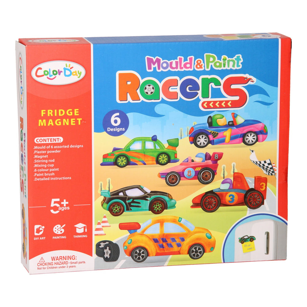 Plaster casting magnets - cars