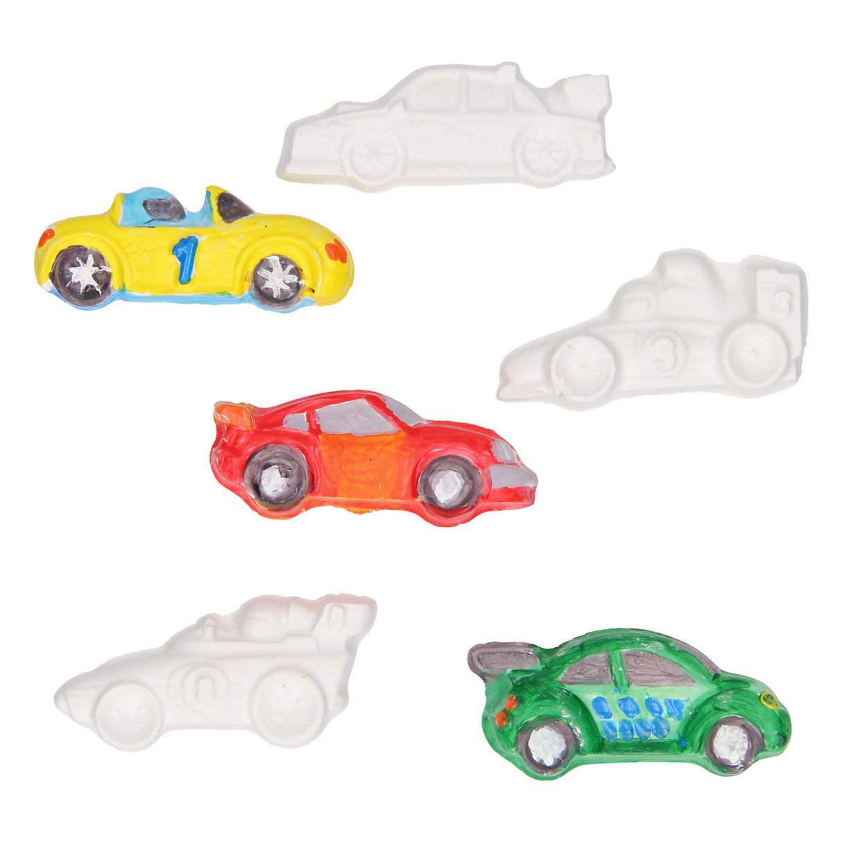 Plaster casting magnets - cars