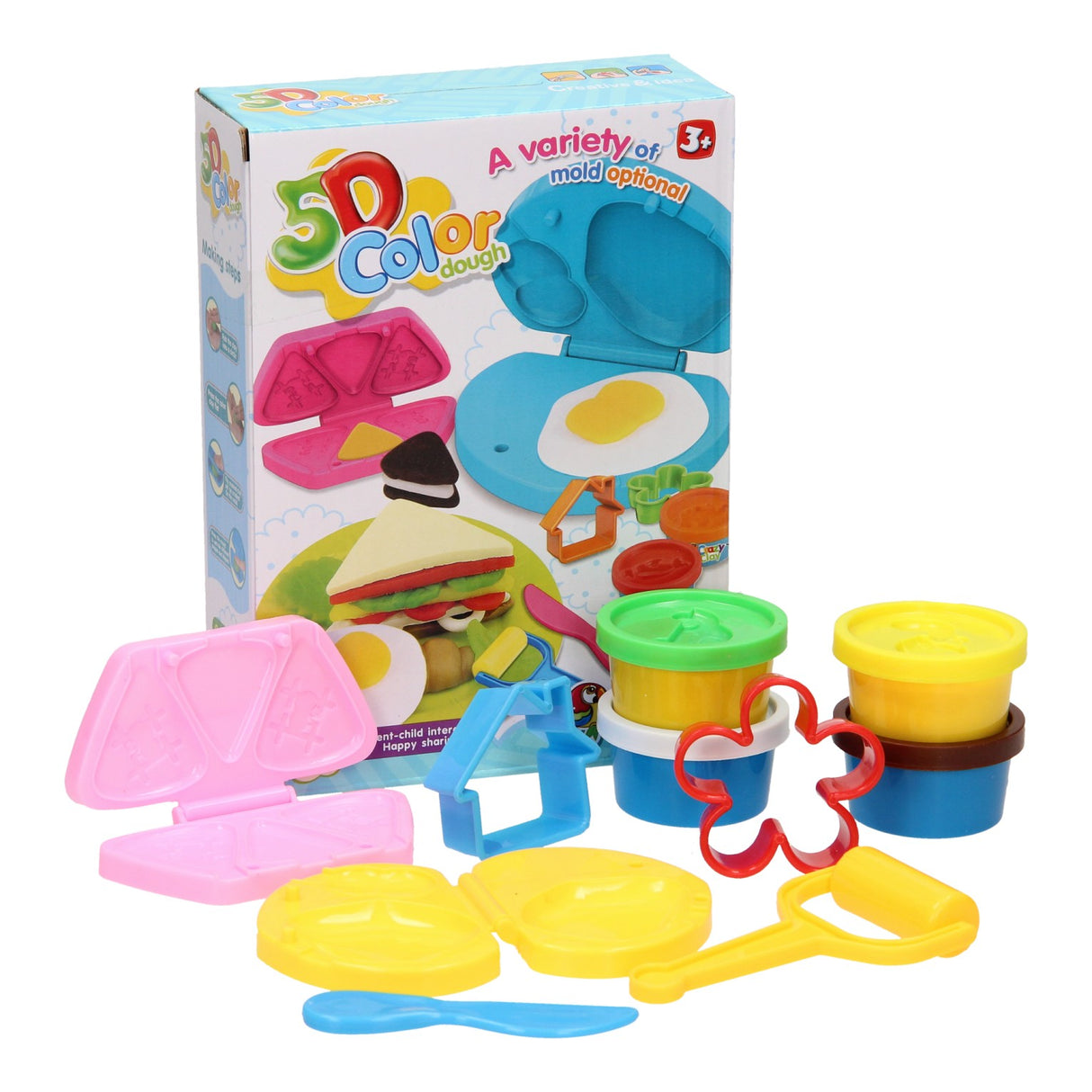 Set argilla - colazione - 4 vasi di argilla - 10 pz.