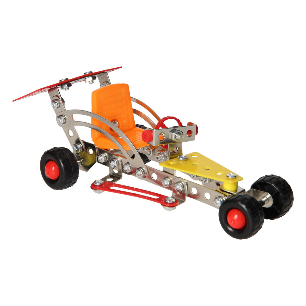 Construction metal race car, 109 pcs.