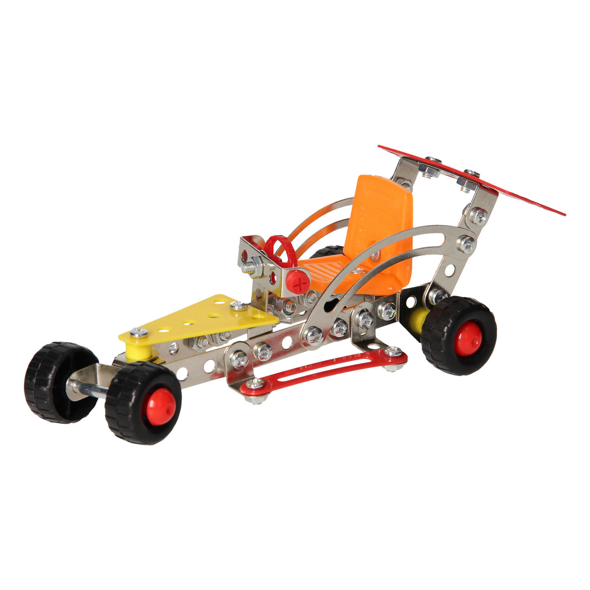 Construction metal race car, 109 pcs.