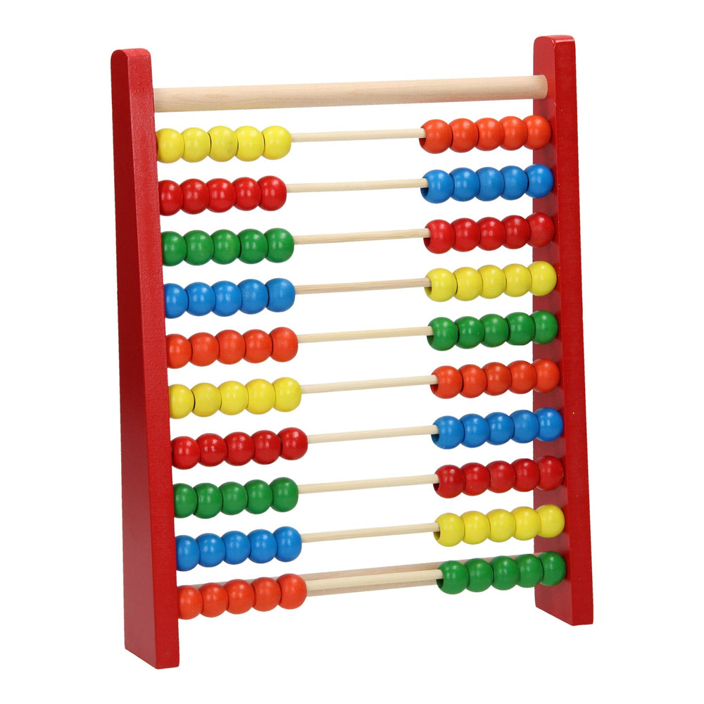 Wooden counting frame, 14.5 x 30 cm