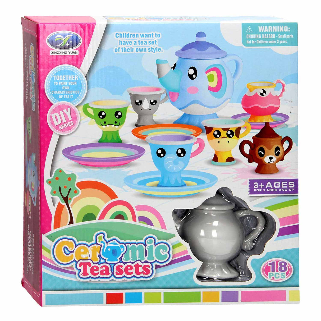 Paint your own Tea Set, 18pcs.