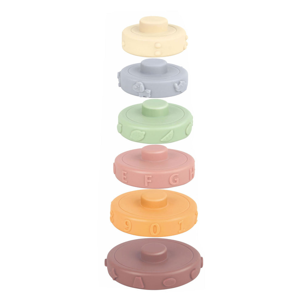 Baby stacking tower pastel