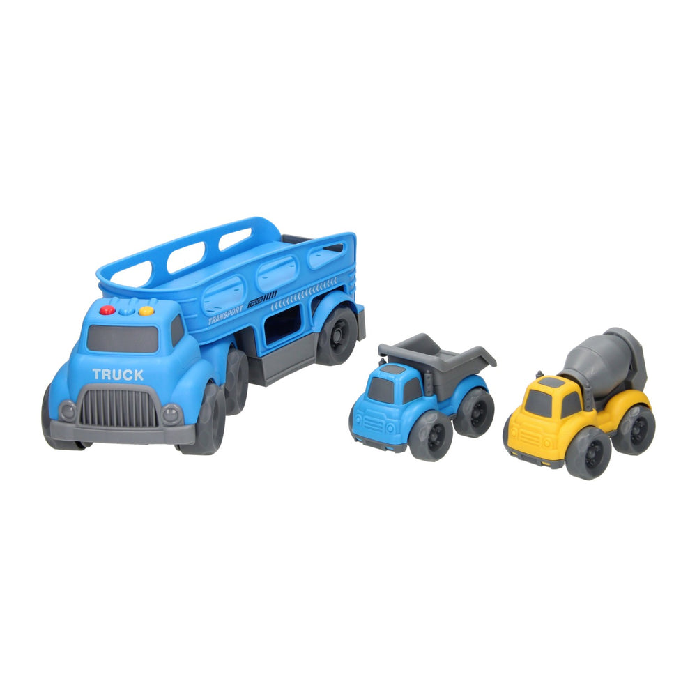 Transporter Working Vehicle z dźwiękiem - niebieski