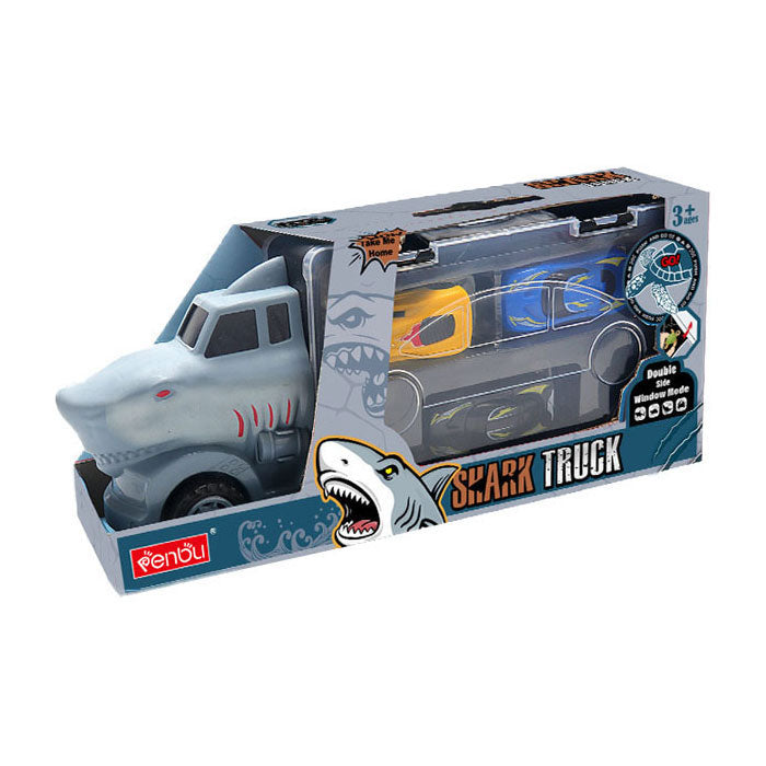 Transporter shark with cars