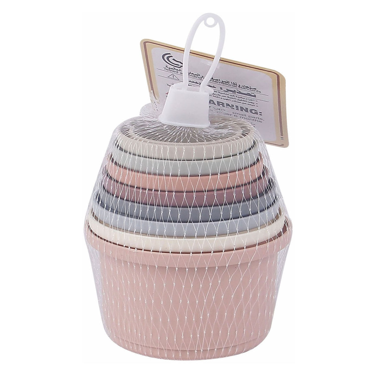 Waterval bekers pastel, 8dlg.