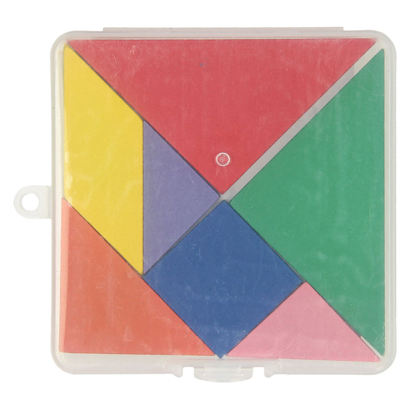 Wooden tangram puzzle, 7 pcs.