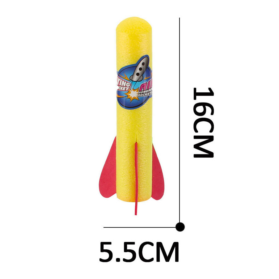 Rocket launch pad with 3 foam arrows