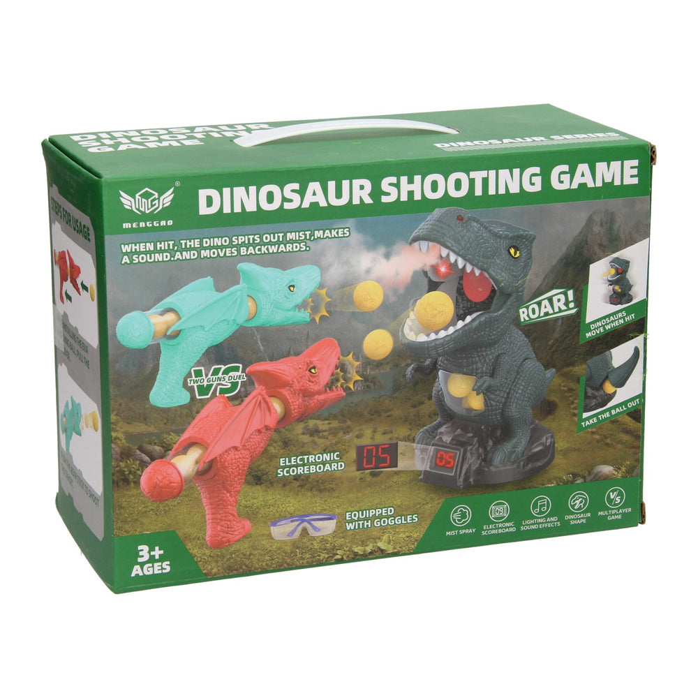 Ball shooter moving dino target