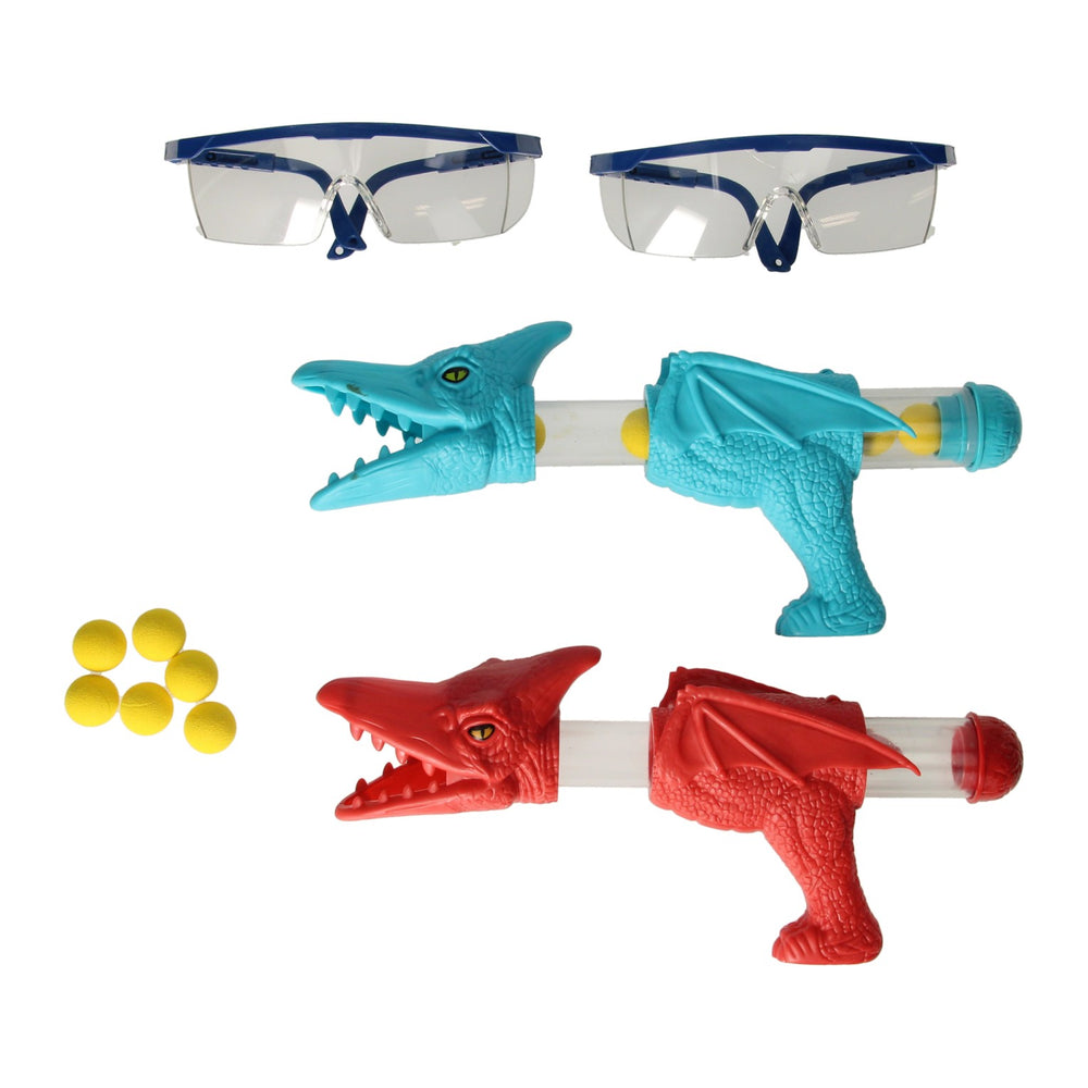Ball shooter moving dino target