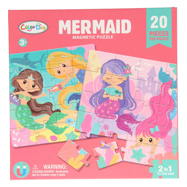 Magnetic puzzle book mermaid