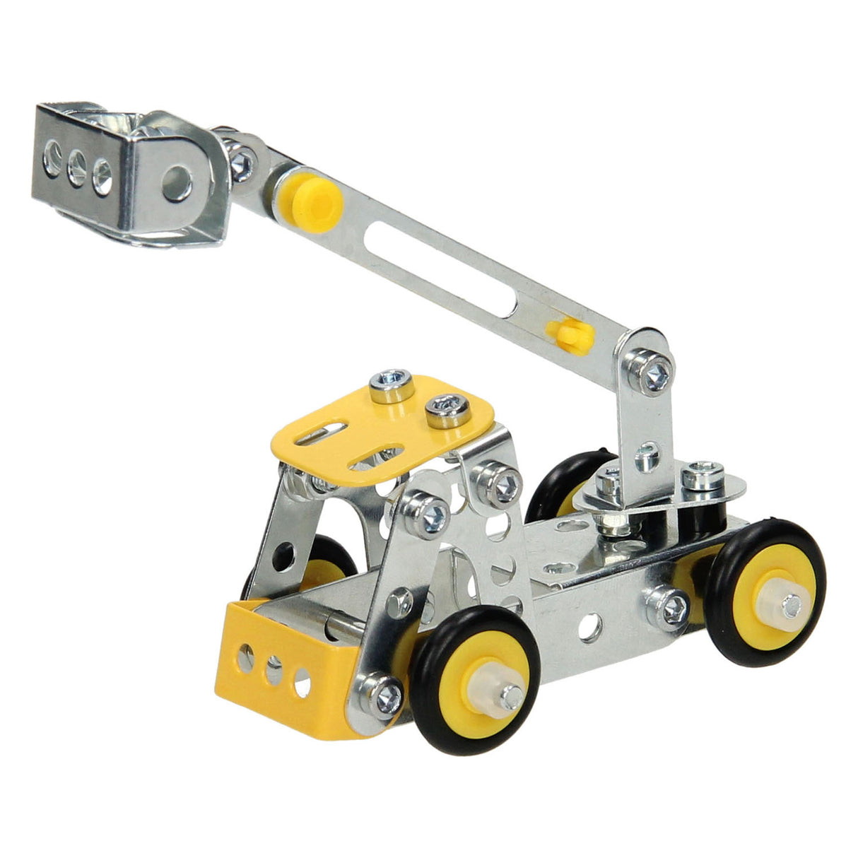 Metalo konstrukcijų komplektas statybinis sunkvežimis su kopėčiomis