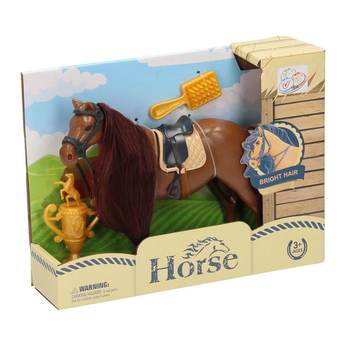 Paard met kammetje en beker